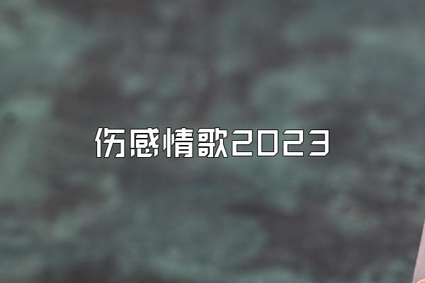 伤感情歌2023